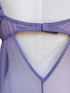 Vintage Y2K 2003 Victoria’s Secret Lavender Sheer Lace Babydoll Top M
