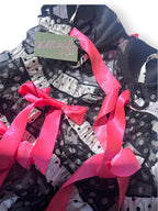 2010 Victoria's Secret Polka Dot Babydoll Lingerie Dress 36B Pink Bows