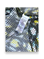 Kenzo Paris Illusion Two Piece Dress in Graphic Painterly Print Cotton Mesh