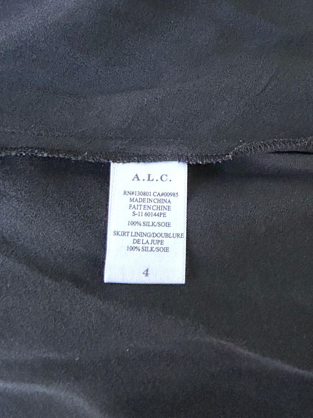 A.L.C. Resort 2016 Silk Crepe de Chine Midi Dress Black Medallion Print AU 10
