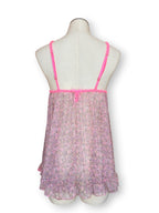 Victoria’s Secret y2k coquette Floral Mesh Babydoll Lingerie Slip Chemise