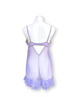 Vintage Y2K 2003 Victoria’s Secret Lavender Sheer Lace Babydoll Top M