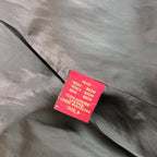 Y2K Black Genuine Leather Tailored Blazer Jacket Office Siren Minimalist Size 8