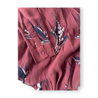 GANNI Montrose Print Mini Shift Dress Burgundy Scandinavian Designer