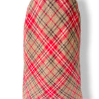 Vintage Laura Ashley Pure Wool Tartan Plaid Midi Skirt Red Beige UK 12 Lined