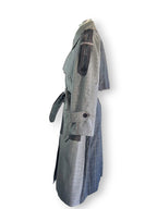 Nicola Finetti Heritage Check Trench Coat Raincoat NWT Designer Sample Size 8
