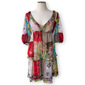 Vintage Miss Sixty Italy patchwork print bohemian dress