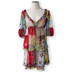 Vintage Miss Sixty Italy patchwork print bohemian dress