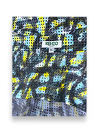 Kenzo Paris Illusion Two Piece Dress in Graphic Painterly Print Cotton Mesh
