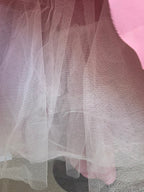 Yve London Y2K Vintage Pink Iridescent Floral Halter Fairy Princess Prom Dress