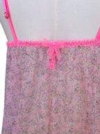 Victoria’s Secret y2k coquette Floral Mesh Babydoll Lingerie Slip Chemise