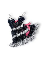 2010 Victoria's Secret Polka Dot Babydoll Lingerie Dress 36B Pink Bows