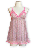 Victoria’s Secret y2k coquette Floral Mesh Babydoll Lingerie Slip Chemise