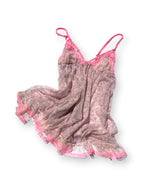 Victoria’s Secret y2k coquette Floral Mesh Babydoll Lingerie Slip Chemise
